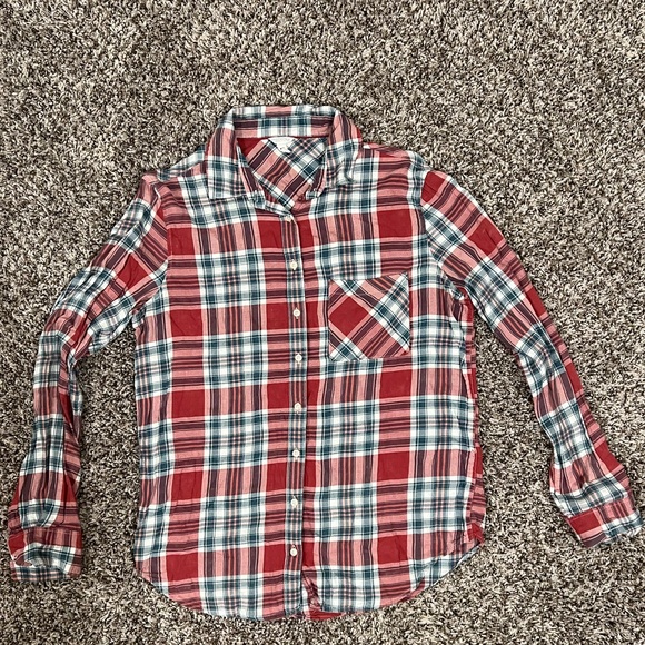 Aeropostale women’s plaid flannel - Picture 1 of 5